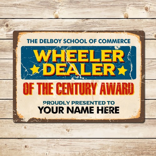 Personalised wheeler dealer - personalised,