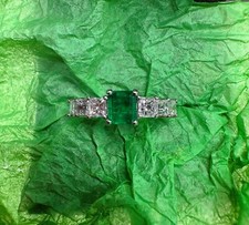 Platinum Colombian Muzo Emerald & Diamond Ring