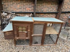 Large rabbit / small animal hutch with consumables