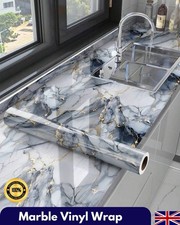Self Adhesive Kitchen Worktop Covering Vinyl Wrap Cupboard Door Marble Stickers