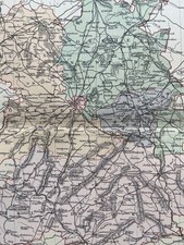 Antique map of Shropshire