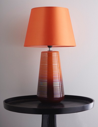 Ceramic table lamps orange - table,