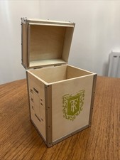 Ringtons Centenary Miniature Tea Chest Wooden Caddy Hinged Lid Unusual Box VGC