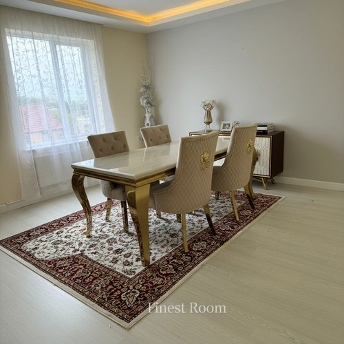 Cream gold louis dining - cream,