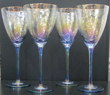 Set of 4x Handmade Iridescent