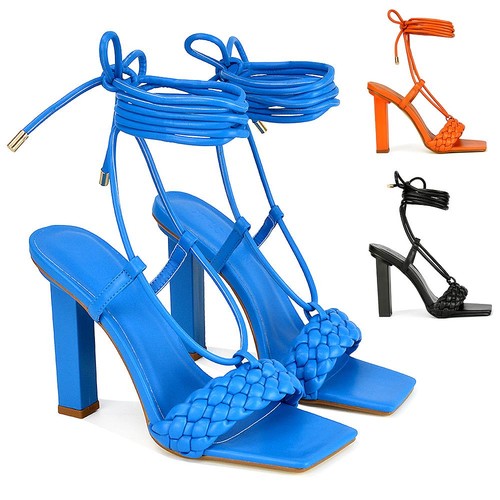 Womens strappy woven sandals - strappy,