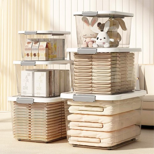 Plastic storage boxes clear - plastic,