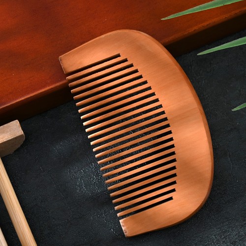 Wooden hair beard comb - &,
