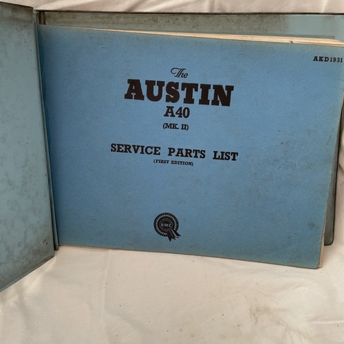 Austin a40 service parts list - ,