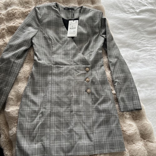 Zara black white - black, check