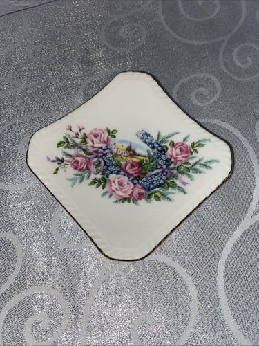 Adderley floral trinket dish - adderley,