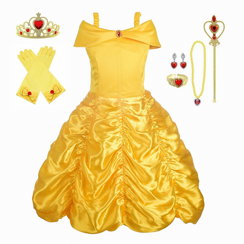 Girls belle costume princess - belle,