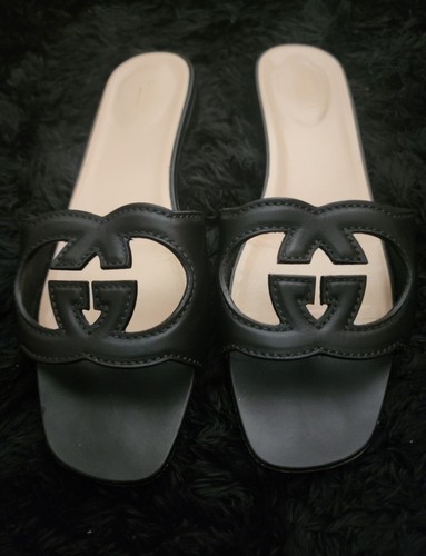 Gucci interlock leather - gucci, black