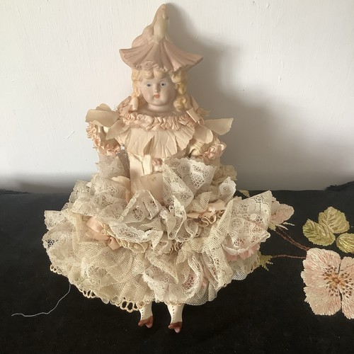 Bisque porcelain doll - porcelain, hand