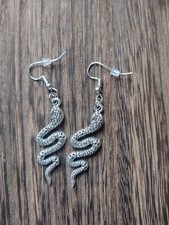 Slithering Snake  Dangle Earrings
