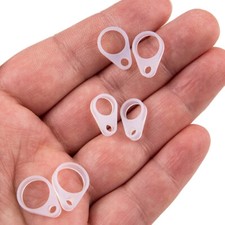 100Pcs 6/9/11mm Silicone Loop BTE Hearing Aid Clip Anti Lost Lanyard Accessories