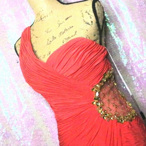 Formal orange dress - formal,