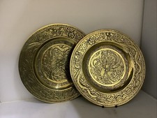 Antique chinese brass plates - chinese,
