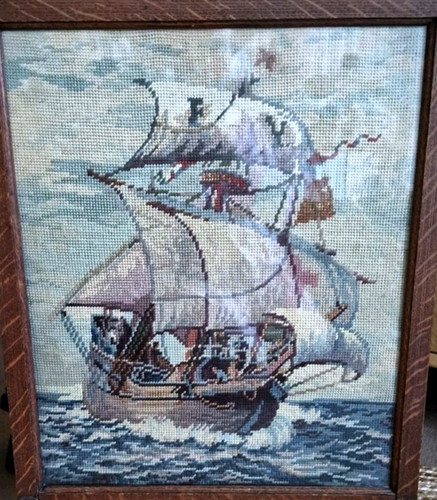 Vintage oak firescreen - vintage,