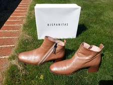 HISPANITAS Women RIO-122 Patent Almond Ankle Boot Shoes Size 41