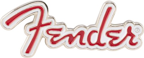 Fender red logo enamel - red, pin