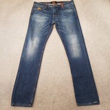 Superdry Mens Jeans 36x34 Blue