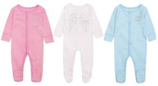 Baby Boys Girls Little Angel Wings Babygrow Sleepsuit Romper Baby Shower Gift