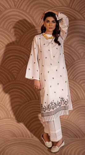 Nishat linen kurta pakistani - linen,