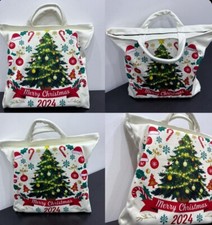 Santa Christmas Reusable tote