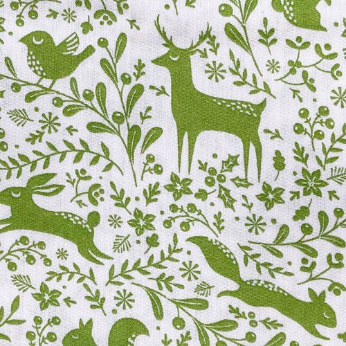 Craft fabric green forest - craft,