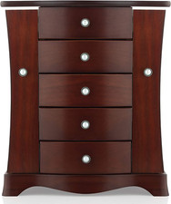 Elegant Solid Wood Jewelry Box