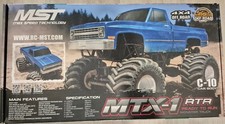 MST MTX-1, RTR, Brushless, Blue Chevy C-10, 1:10 Scale Monster Truck, Live Axle