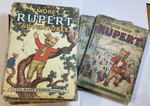 Job lot 1950s rupert - lot, of