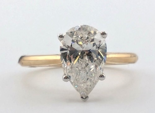 2ct lab created pear - created, cut