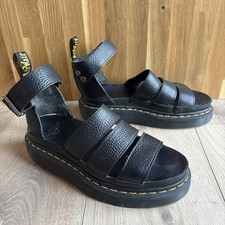 Dr Martens Clarissa II Quad Black Leather Sandals - UK Size 6