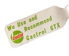 CASTROL GTX KEYRING Vintage Sheerness Sittingbourne Oil Promo Advertising RARE