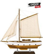 SAILINGSTORY Wooden Sailboat