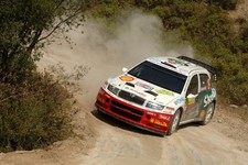 Jan Kopecky (CZE) Skoda Fabia WRC on Stage 6 2007 WRC Rally Car Old Photo