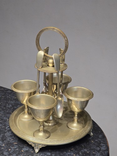 Antique egg cup carousel - cup,