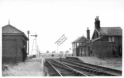 1955 seacroft train station - train,