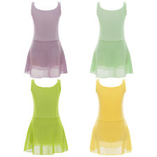 Girl Shoulder Strap Ballet Skirted Leotard Lyrical Modern Ballerina Dance Dress