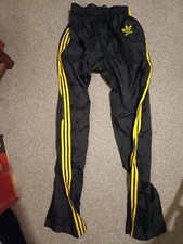 RARE VINTAGE COLLECTABLE 90'S ADIDAS SHELL SUIT TRACK SUIT BOTTOMS PANTS 38-40