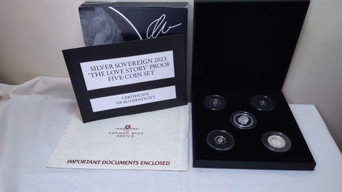Silver sovereign coin - sovereign, proof