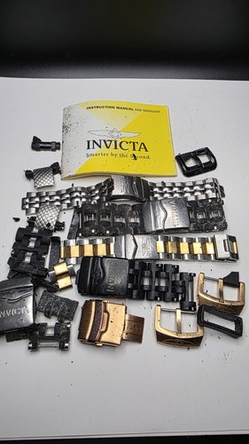 Lot invicta watch straps - of,