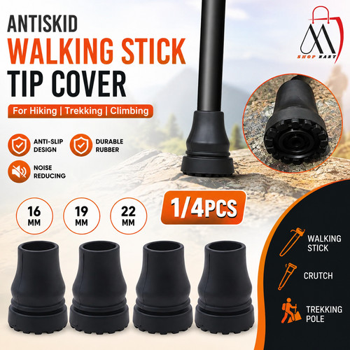 Rubber walking stick ferrules - walking,