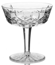 Waterford Crystal Lismore Champagne Coupe / Saucer. Cut Glass. 4 1/4" 150ml