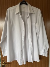 Primark Essentials Men’s Long Sleeve White Shirt Size 17’ Used