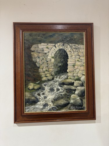 Vintage welsh oil canvas - vintage,