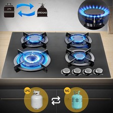 4 Burners Gas Hob 60cm Black