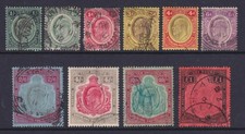 Nyasaland 1908 set to £1 Used